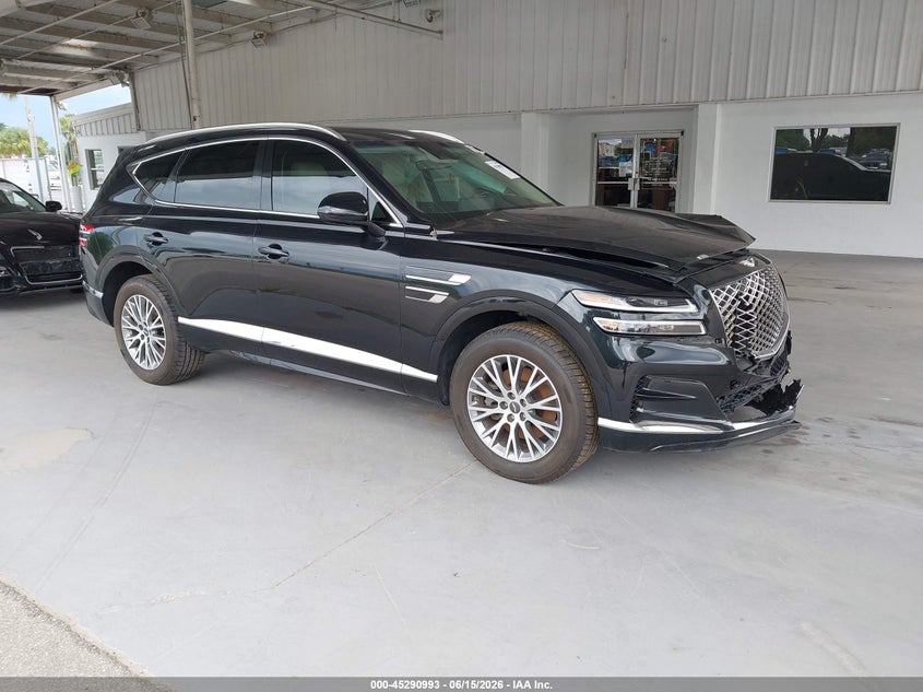 2021 Genesis Gv80 VIN KMUHB4SB9MU051625 IAAI salvage auction — FRONT END, Rebuildable (Florida), sold $8,200 on 2026-07-29 (photo 1)