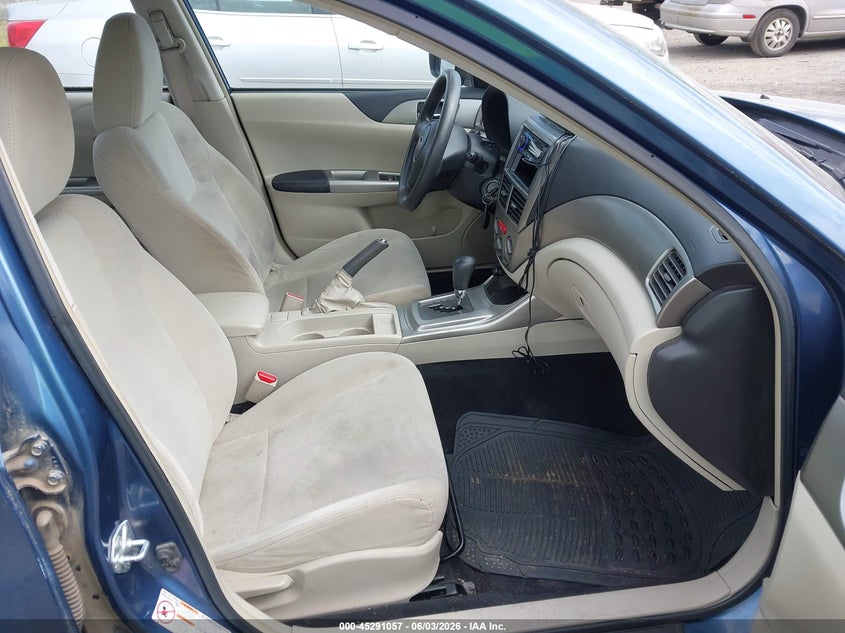 2009 Subaru Impreza VIN JF1GE61699H505643 IAAI salvage auction — NORMAL WEAR, Clear (Washington), sold $600 on 2026-07-08 (photo 5)
