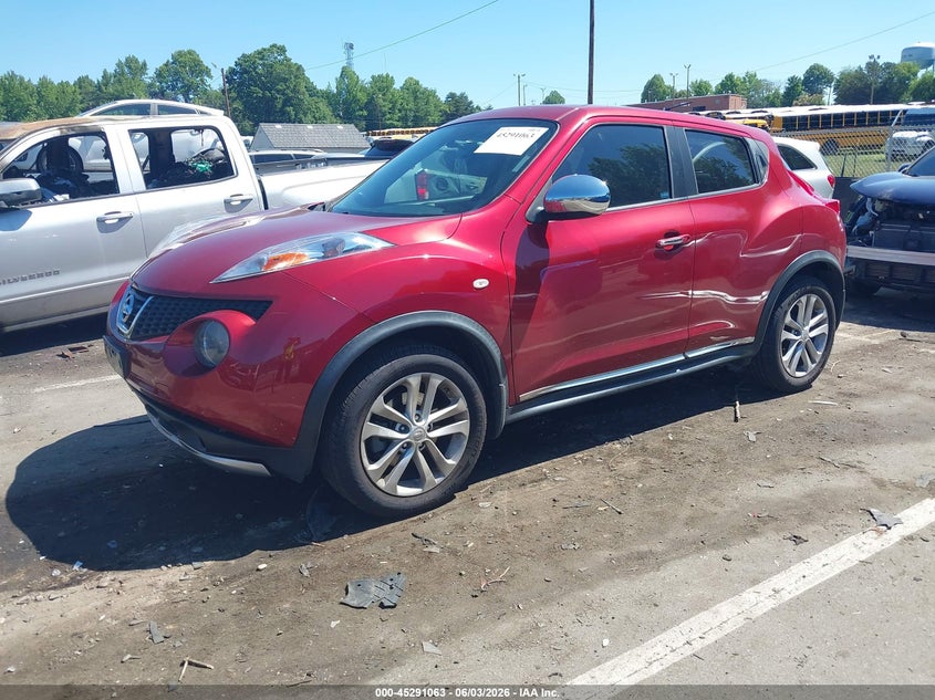2014 Nissan Juke VIN JN8AF5MR6ET352129 IAAI salvage auction — REAR END, Salvage Title, sold $1,400 on 2026-07-16 (photo 2)