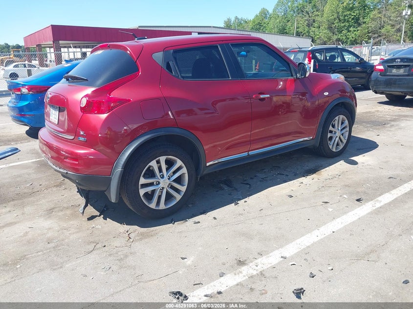 2014 Nissan Juke VIN JN8AF5MR6ET352129 IAAI salvage auction — REAR END, Salvage Title, sold $1,400 on 2026-07-16 (photo 4)