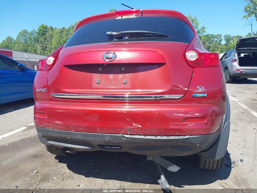 2014 Nissan Juke VIN JN8AF5MR6ET352129 IAAI salvage auction — REAR END, Salvage Title, sold $1,400 on 2026-07-16 (photo 6)