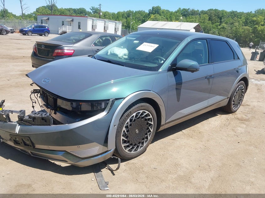 2024 Hyundai Ioniq 5 VIN KM8KRDDF1RU297849 IAAI salvage auction — RIGHT FRONT, Salvage Title, sold $9,100 on 2026-08-14 (photo 2)