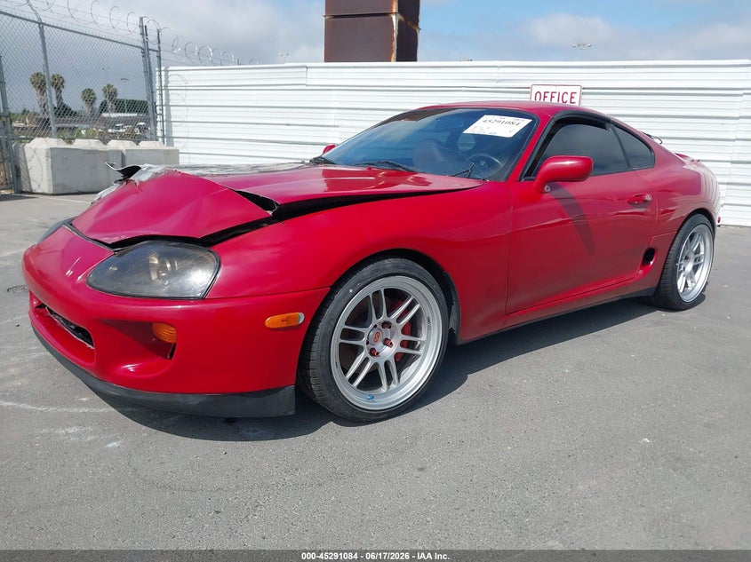 1993 Toyota Supra VIN JT2JA81J2P0005016 IAAI salvage auction — EXTERIOR BURN, Non-Repairable (California), sold $20,200 on 2026-08-05 (photo 2)