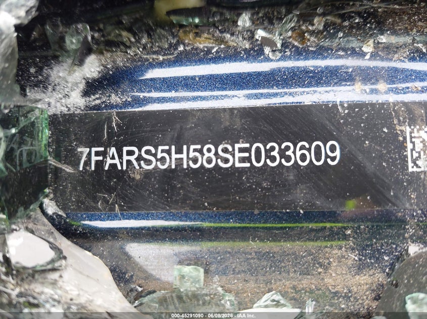 2025 Honda Cr-v VIN 7FARS5H58SE033609 IAAI salvage auction — ROLLOVER, Salvage Title, sold $25 on 2026-07-29 (photo 9)