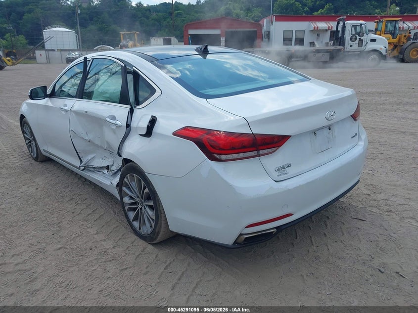 2015 Hyundai Genesis VIN KMHGN4JE9FU018124 IAAI salvage auction — SIDE, Salvage Title, sold $2,850 on 2026-07-24 (photo 3)