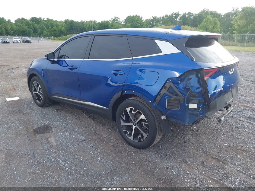 2023 Kia Sportage VIN 5XYK33AF7PG028564 IAAI salvage auction — REAR END, Salvage Title, sold $8,250 on 2026-07-20 (photo 3)