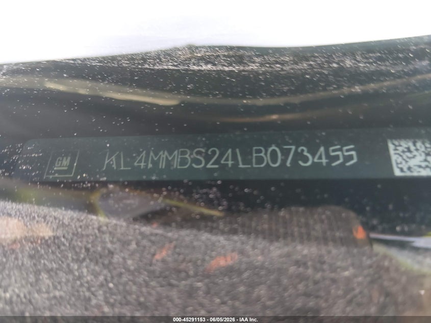 2020 Buick Encore gx VIN KL4MMBS24LB073455 IAAI salvage auction — FRONT END, Salvage Title, sold $1,650 on 2026-08-01 (photo 9)