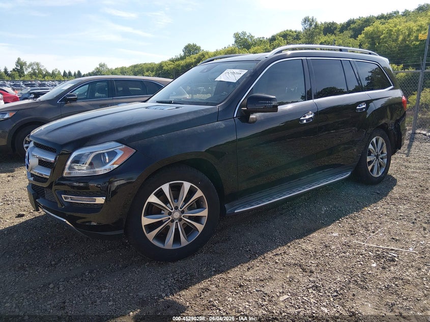 2016 Mercedes-benz Gl-klasse VIN 4JGDF6EE2GA653856 IAAI salvage auction — LEFT REAR, Salvage (Illinois), sold $3,625 on 2026-07-22 (photo 2)