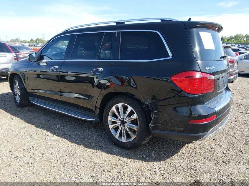 2016 Mercedes-benz Gl-klasse VIN 4JGDF6EE2GA653856 IAAI salvage auction — LEFT REAR, Salvage (Illinois), sold $3,625 on 2026-07-22 (photo 3)