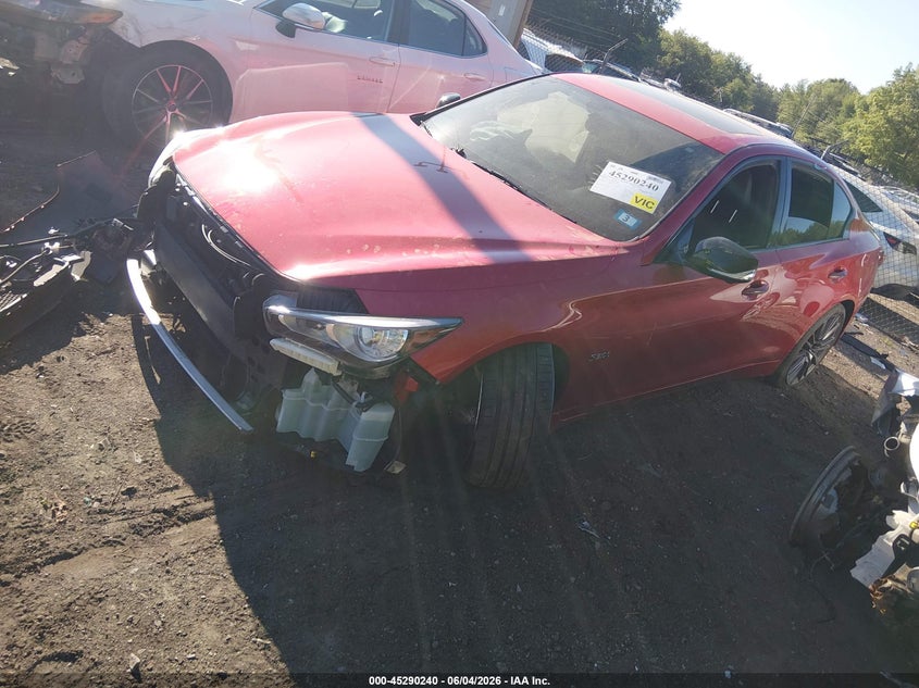 2019 Infiniti Q50 VIN JN1FV7AP7KM760893 IAAI salvage auction — SIDE, Salvage Title, sold $2,900 on 2026-07-31 (photo 2)