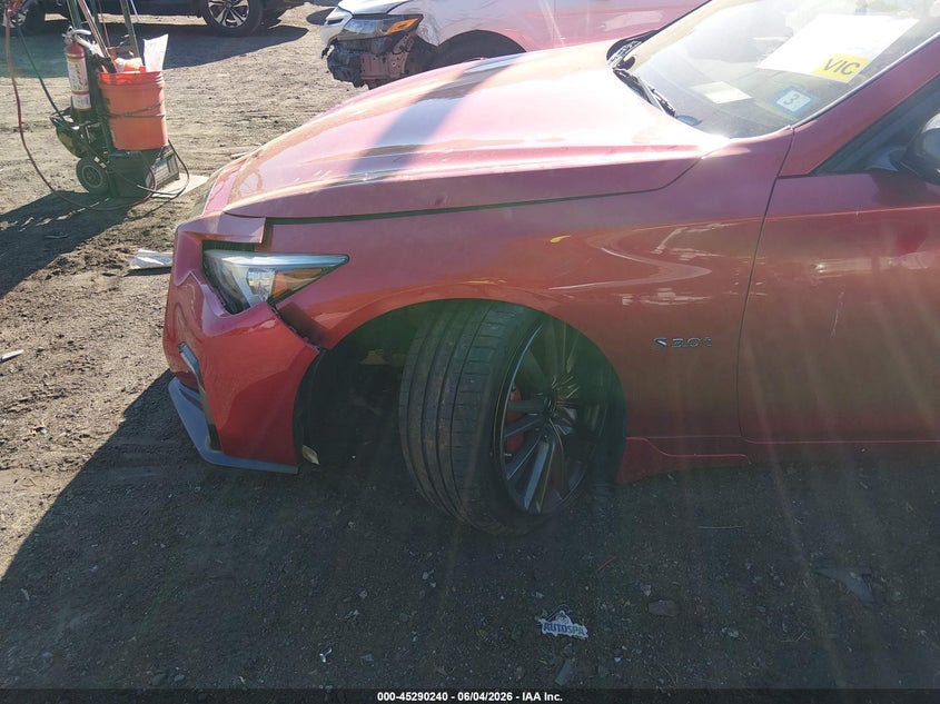 2019 Infiniti Q50 VIN JN1FV7AP7KM760893 IAAI salvage auction — SIDE, Salvage Title, sold $2,900 on 2026-07-31 (photo 6)