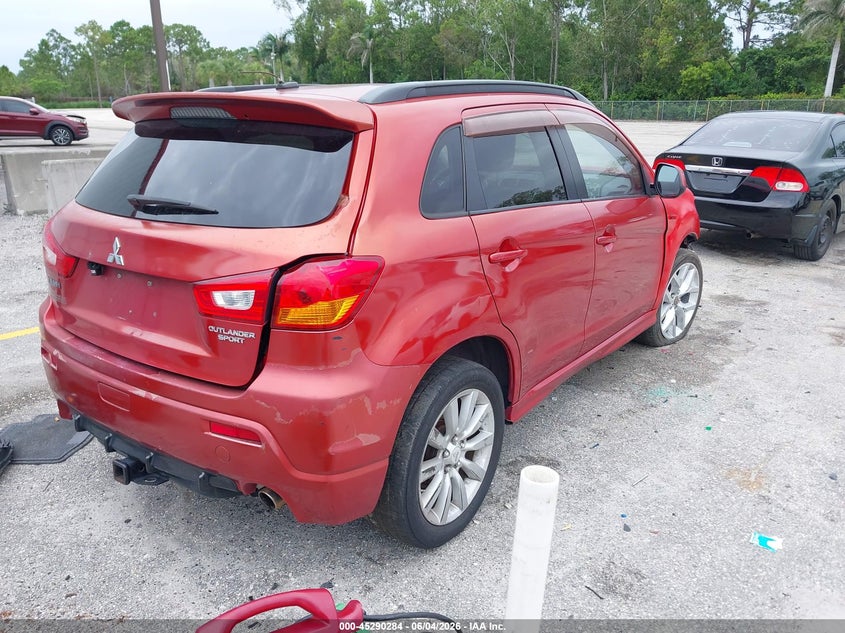 2011 Mitsubishi Outlander sport VIN JA4AR4AU6BZ012178 IAAI salvage auction — ALL OVER, Certificate Of Destruction (Florida), sold $225 on 2026-07-13 (photo 4)