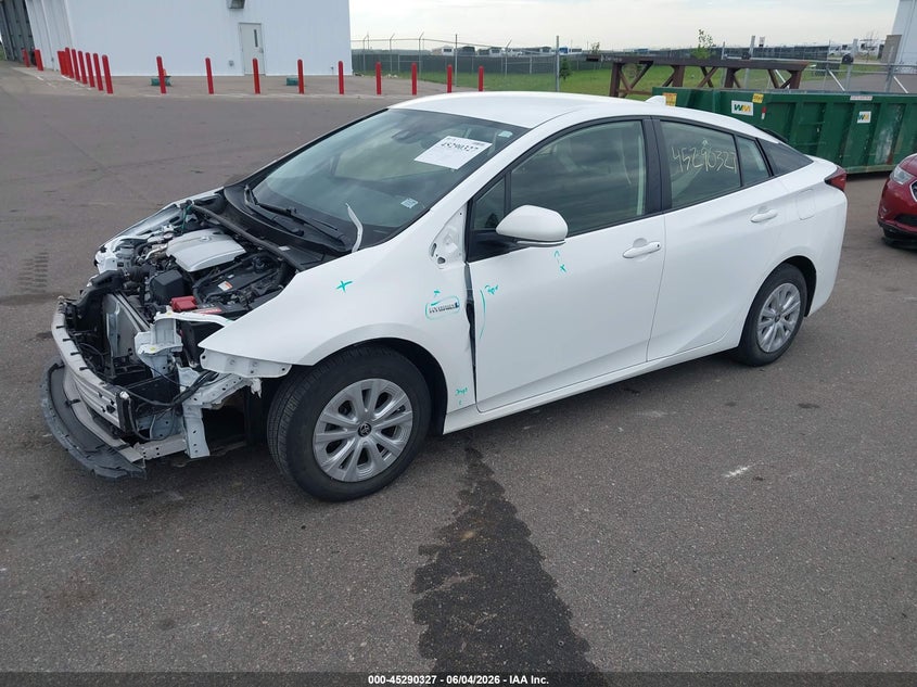 2021 Toyota Prius VIN JTDKAMFU6M3145670 IAAI salvage auction — FRONT END, Salvage (Minnesota), sold $6,000 on 2026-07-27 (photo 2)