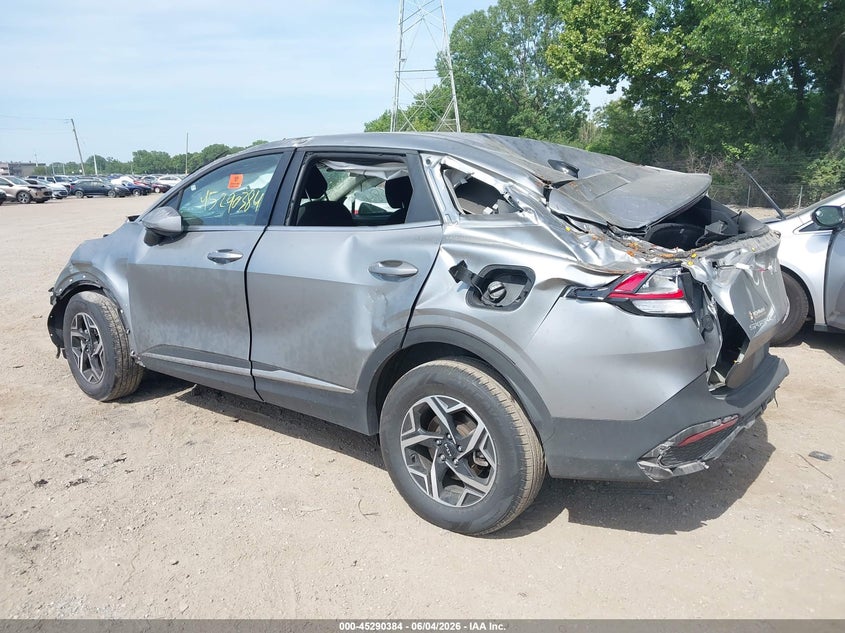 2025 Kia Sportage VIN KNDPUCDF8S7401079 IAAI salvage auction — ROLLOVER, Salvage Title, sold $2,000 on 2026-07-08 (photo 3)