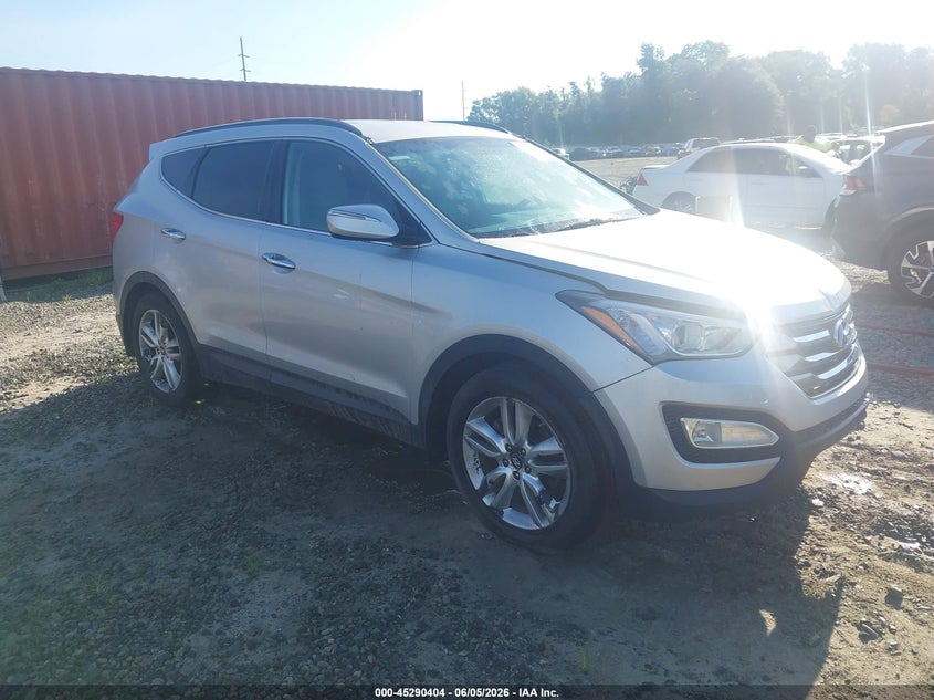 2013 Hyundai Santa fe VIN 5XYZU3LA7DG091981 IAAI salvage auction — FRONT & REAR, Salvage Title, sold $425 on 2026-07-30 (photo 1)