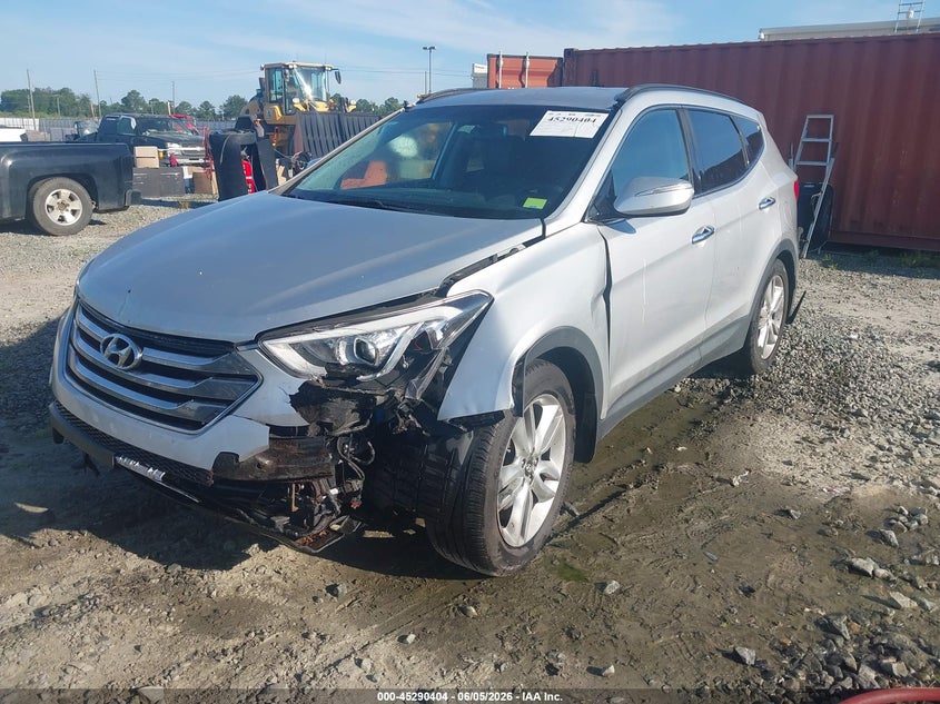 2013 Hyundai Santa fe VIN 5XYZU3LA7DG091981 IAAI salvage auction — FRONT & REAR, Salvage Title, sold $425 on 2026-07-30 (photo 6)