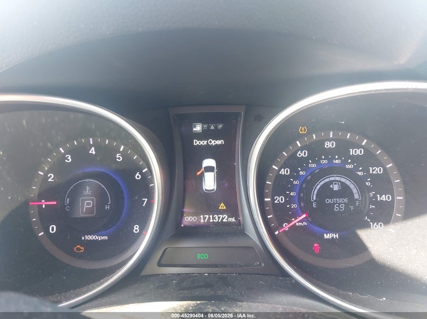 2013 Hyundai Santa fe VIN 5XYZU3LA7DG091981 IAAI salvage auction — FRONT & REAR, Salvage Title, sold $425 on 2026-07-30 (photo 7)