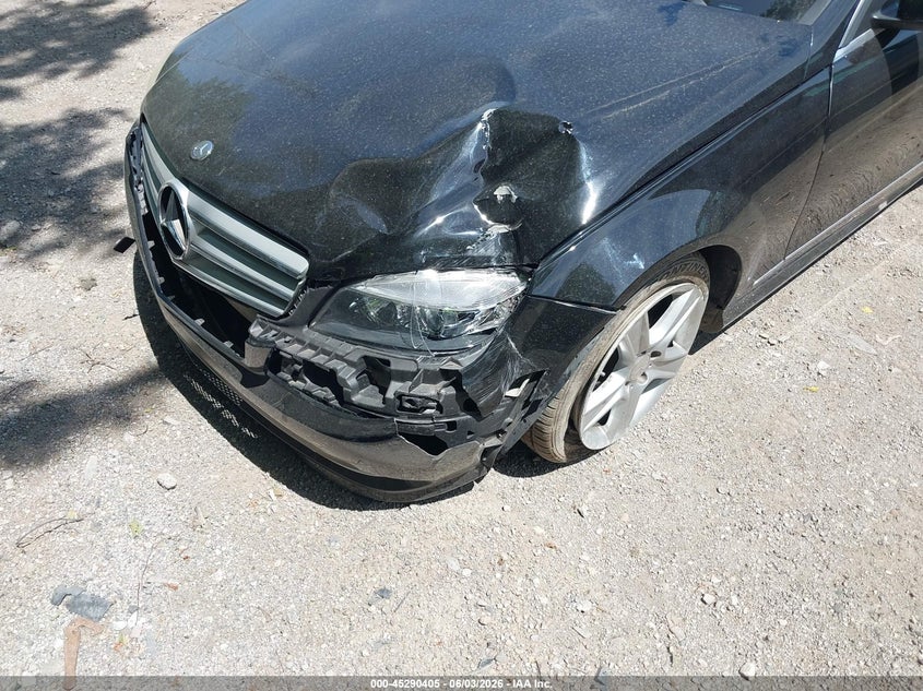 2011 Mercedes-benz C class VIN WDDGF8BB1BF541025 IAAI salvage auction — FRONT END, Clear (Indiana), sold $900 on 2026-07-15 (photo 6)