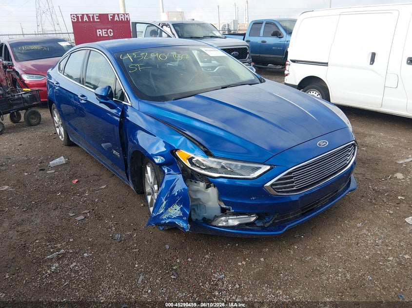 2017 Ford Fusion VIN 3FA6P0SU2HR209604 IAAI salvage auction — RIGHT FRONT, Clear (Indiana), sold $2,100 on 2026-07-19 (photo 1)