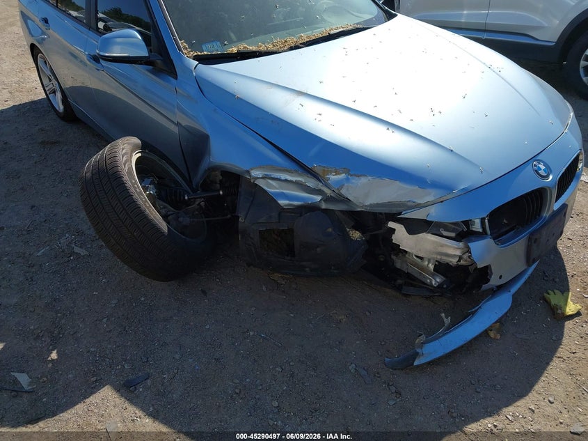 2014 BMW 3er VIN WBA3C3C54EF983571 IAAI salvage auction — RIGHT FRONT, Salvage (Massachusetts), sold $800 on 2026-08-14 (photo 6)