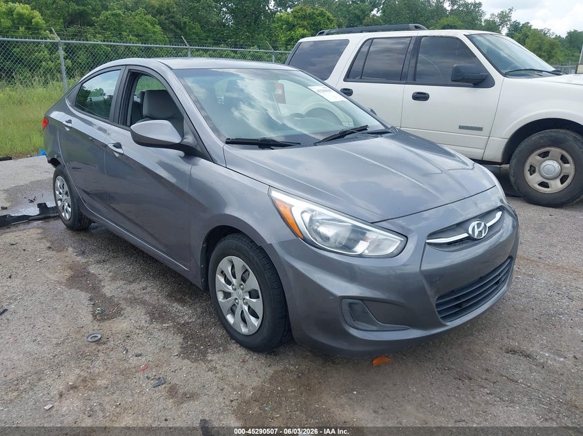 2017 Hyundai Accent VIN KMHCT4AE7HU252298 IAAI salvage auction — REAR END, Salvage Title, sold $600 on 2026-07-21 (photo 1)