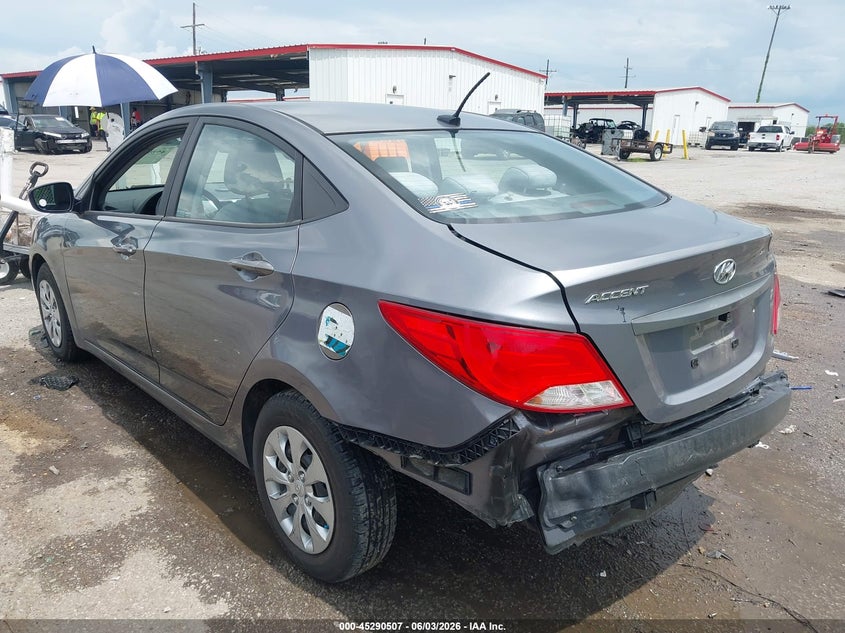 2017 Hyundai Accent VIN KMHCT4AE7HU252298 IAAI salvage auction — REAR END, Salvage Title, sold $600 on 2026-07-21 (photo 3)