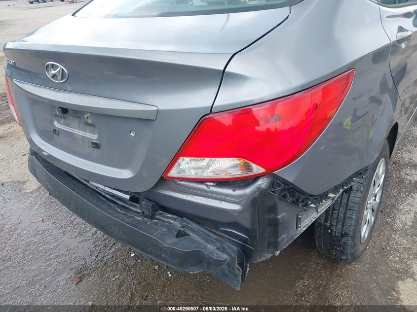 2017 Hyundai Accent VIN KMHCT4AE7HU252298 IAAI salvage auction — REAR END, Salvage Title, sold $600 on 2026-07-21 (photo 6)