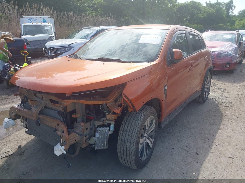 2021 Mitsubishi Outlander VIN JA4ARUAU5MU001284 IAAI salvage auction — FRONT END, Salvage Title, sold $3,700 on 2026-07-11 (photo 2)