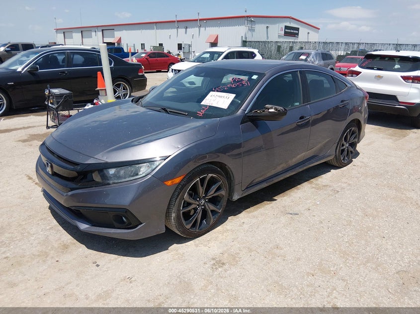 2020 Honda Civic VIN 19XFC2F83LE020247 IAAI salvage auction — HAIL, Salvage Title, sold $9,200 on 2026-07-24 (photo 2)