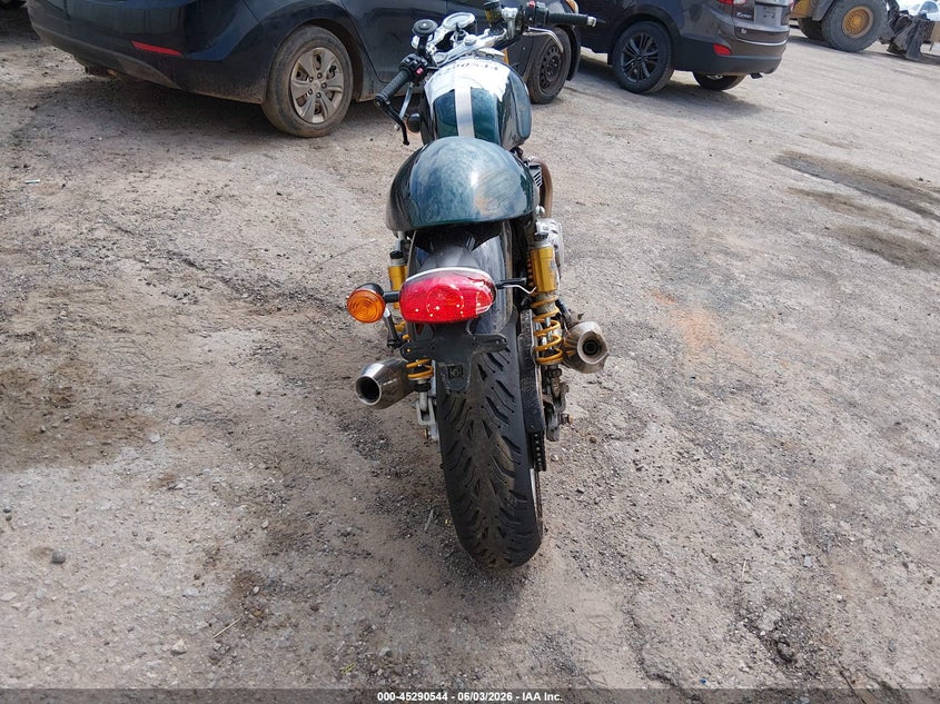 2019 Triumph motorcycle Thruxton VIN SMTD21HF0KT913838 IAAI salvage auction — SIDE, Clear (Oklahoma), sold $2,350 on 2026-07-28 (photo 6)