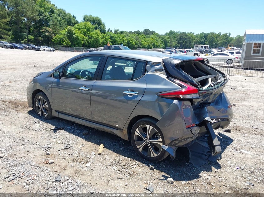 2020 Nissan Leaf VIN 1N4BZ1CP9LC308354 IAAI salvage auction — REAR END, Salvage Title, sold $3,500 on 2026-07-09 (photo 3)
