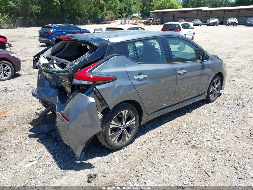 2020 Nissan Leaf VIN 1N4BZ1CP9LC308354 IAAI salvage auction — REAR END, Salvage Title, sold $3,500 on 2026-07-09 (photo 4)