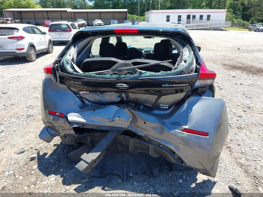 2020 Nissan Leaf VIN 1N4BZ1CP9LC308354 IAAI salvage auction — REAR END, Salvage Title, sold $3,500 on 2026-07-09 (photo 6)