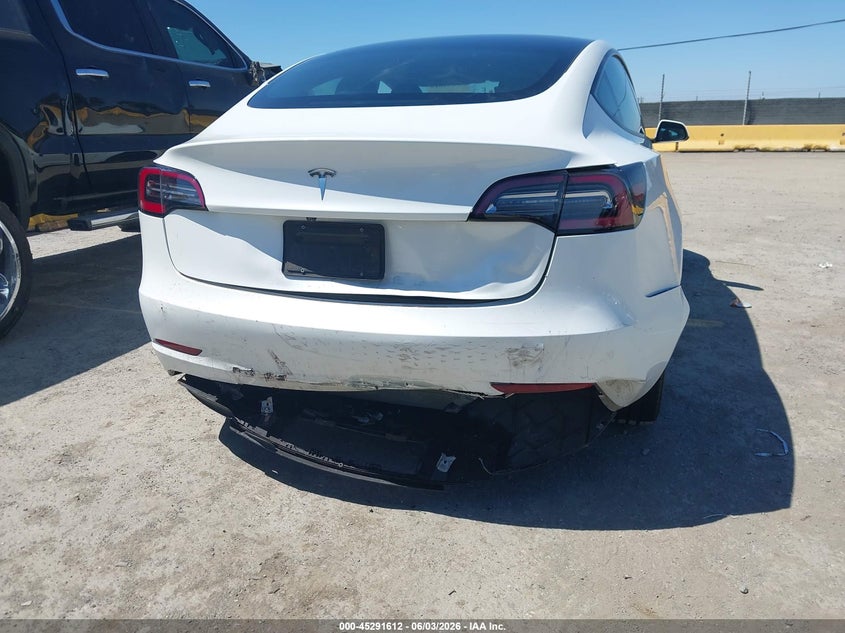 2023 Tesla Model 3 VIN 5YJ3E1EA3PF400216 IAAI salvage auction — REAR END, Salvage Title, sold $8,800 on 2026-07-16 (photo 6)