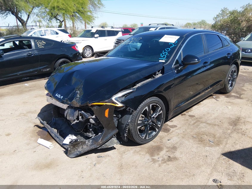 2022 Kia K5 VIN 5XXG64J27NG155025 IAAI salvage auction — FRONT END, Salvage (Arizona), sold $6,250 on 2026-07-30 (photo 2)