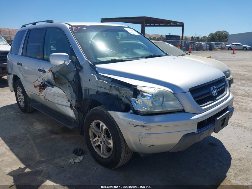 2003 Honda Pilot VIN 2HKYF18573H605924 IAAI salvage auction — RIGHT FRONT, Salvage (California), sold $275 on 2026-07-09 (photo 1)