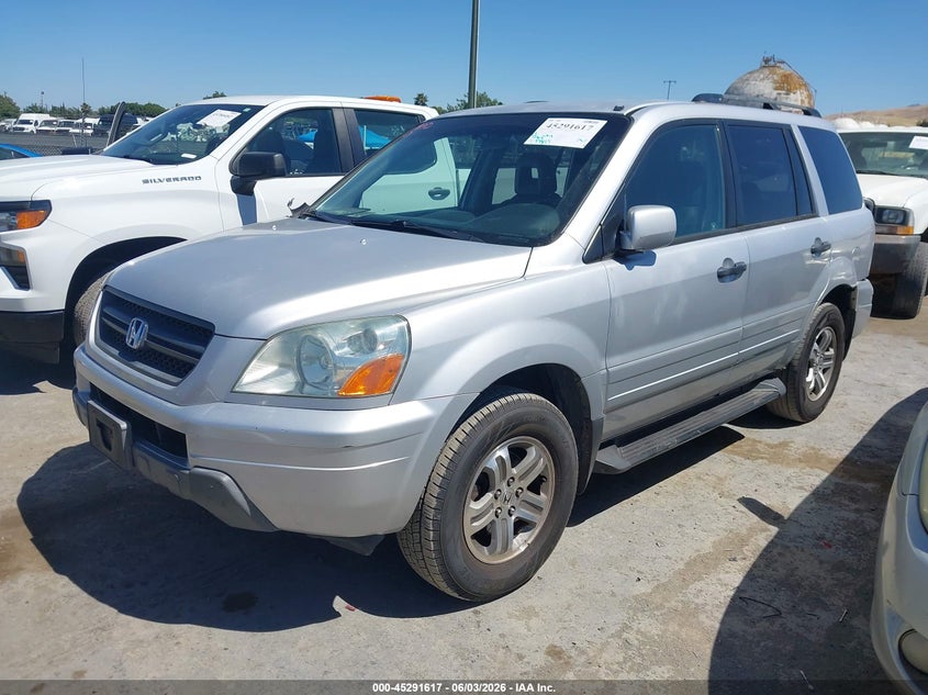 2003 Honda Pilot VIN 2HKYF18573H605924 IAAI salvage auction — RIGHT FRONT, Salvage (California), sold $275 on 2026-07-09 (photo 2)