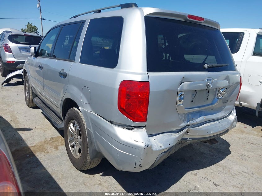 2003 Honda Pilot VIN 2HKYF18573H605924 IAAI salvage auction — RIGHT FRONT, Salvage (California), sold $275 on 2026-07-09 (photo 3)