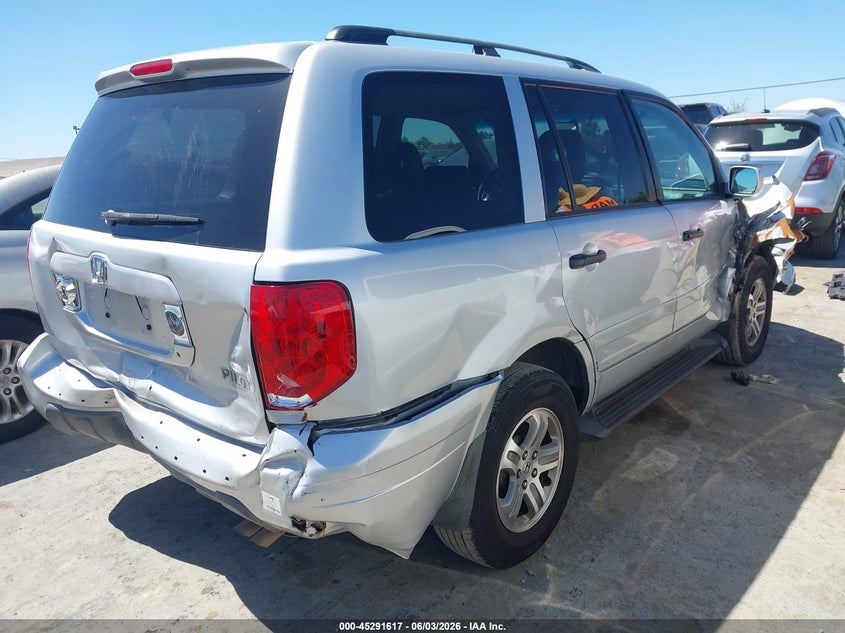 2003 Honda Pilot VIN 2HKYF18573H605924 IAAI salvage auction — RIGHT FRONT, Salvage (California), sold $275 on 2026-07-09 (photo 4)