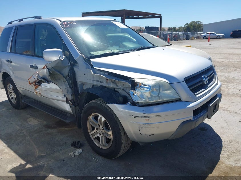 2003 Honda Pilot VIN 2HKYF18573H605924 IAAI salvage auction — RIGHT FRONT, Salvage (California), sold $275 on 2026-07-09 (photo 6)