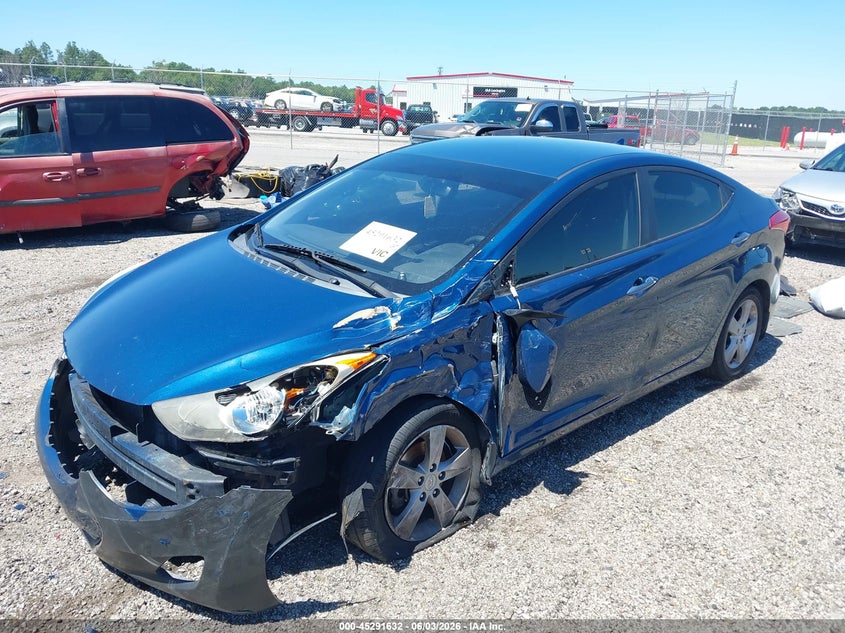 2013 Hyundai Elantra VIN KMHDH4AE0DU966841 IAAI salvage auction — LEFT FRONT, Salvage Title, sold $225 on 2026-07-22 (photo 2)