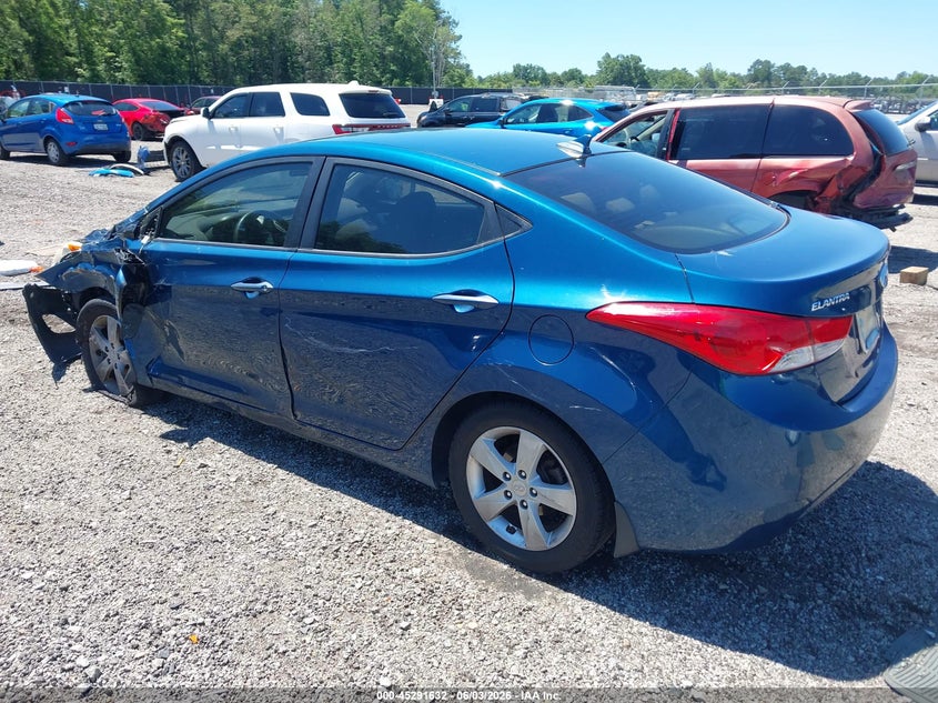 2013 Hyundai Elantra VIN KMHDH4AE0DU966841 IAAI salvage auction — LEFT FRONT, Salvage Title, sold $225 on 2026-07-22 (photo 3)