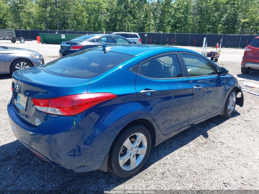 2013 Hyundai Elantra VIN KMHDH4AE0DU966841 IAAI salvage auction — LEFT FRONT, Salvage Title, sold $225 on 2026-07-22 (photo 4)