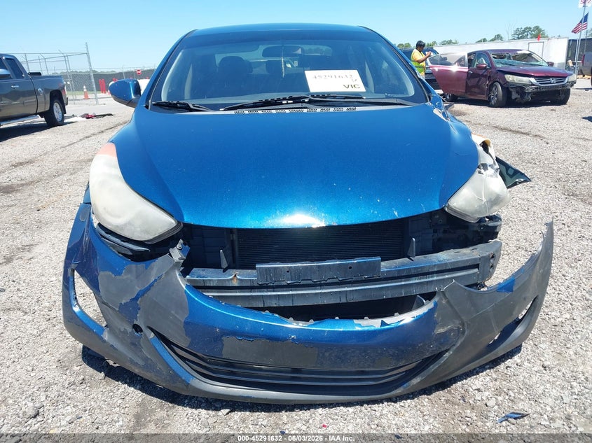 2013 Hyundai Elantra VIN KMHDH4AE0DU966841 IAAI salvage auction — LEFT FRONT, Salvage Title, sold $225 on 2026-07-22 (photo 6)