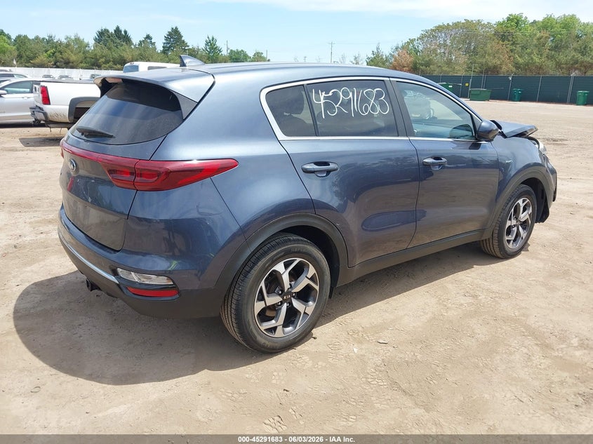 2020 Kia Sportage VIN KNDPMCAC1L7679253 IAAI salvage auction — FRONT END, Salvage Title, sold $2,750 on 2026-07-28 (photo 4)