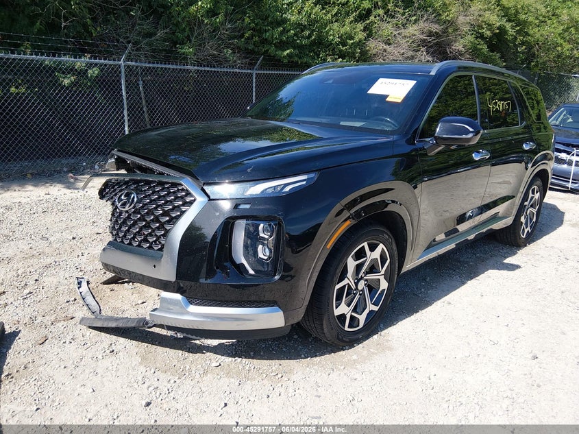 2021 Hyundai Palisade VIN KM8R7DHE6MU195073 IAAI salvage auction — FRONT END, Salvage Title, sold $10,275 on 2026-07-21 (photo 2)