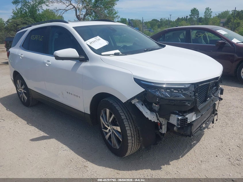 2022 Chevrolet Equinox VIN 3GNAXUEV5NL130949 IAAI salvage auction — FRONT END, Salvage Title, sold $4,725 on 2026-08-23 (photo 1)