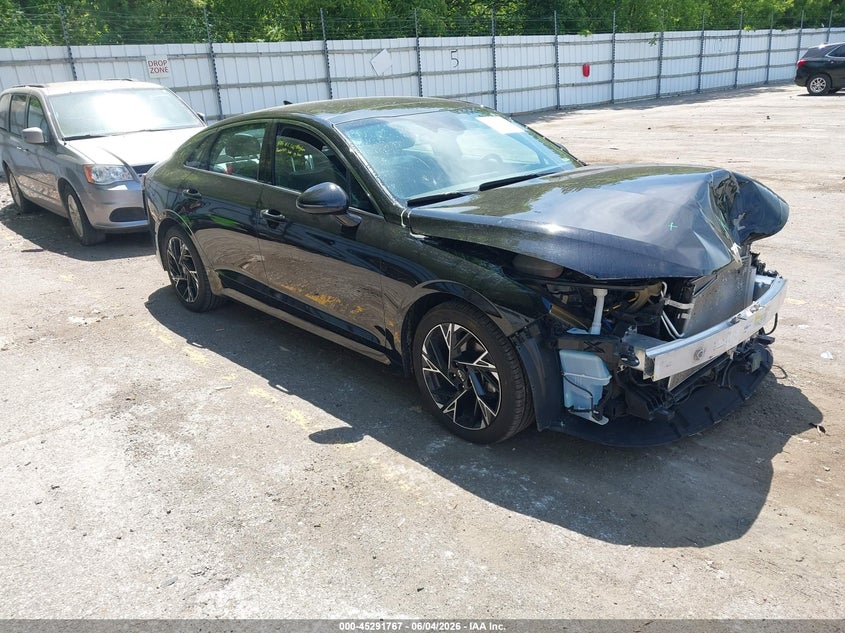 2025 Kia K5 VIN KNAG64J70S5268193 IAAI salvage auction — FRONT END, Salvage Title, sold $4,600 on 2026-07-27 (photo 1)
