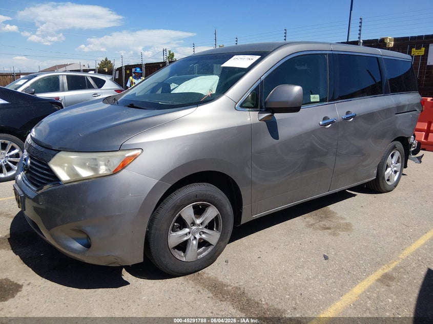 2011 Nissan Quest VIN JN8AE2KP7B9005498 IAAI salvage auction — REAR END, Salvage (Colorado), sold $825 on 2026-07-14 (photo 2)