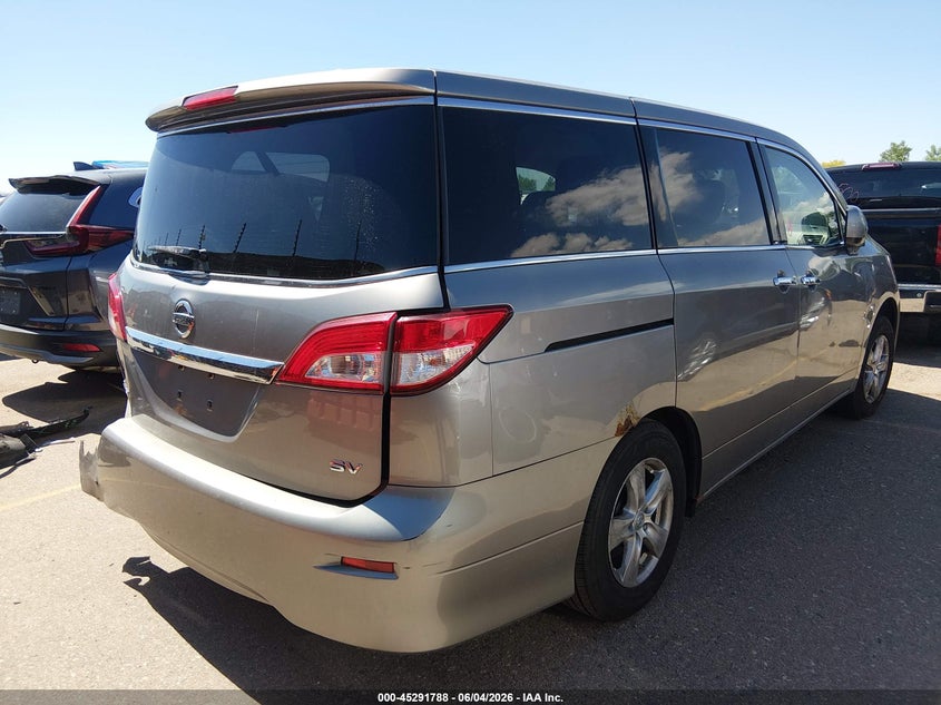 2011 Nissan Quest VIN JN8AE2KP7B9005498 IAAI salvage auction — REAR END, Salvage (Colorado), sold $825 on 2026-07-14 (photo 4)